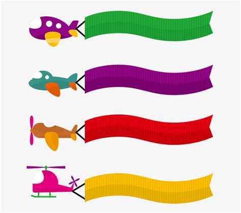 Airplane With Banner Vector | Free download on ClipArtMag