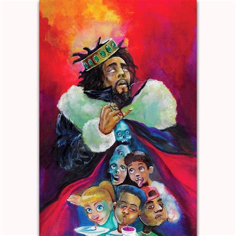 FX054 J Cole American Hip Hop KOD 2018 Rap Music Album Cover Star ...