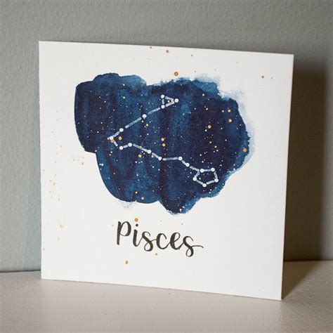 Pisces Constellation Painting Galaxy Night Sky Stars | Etsy