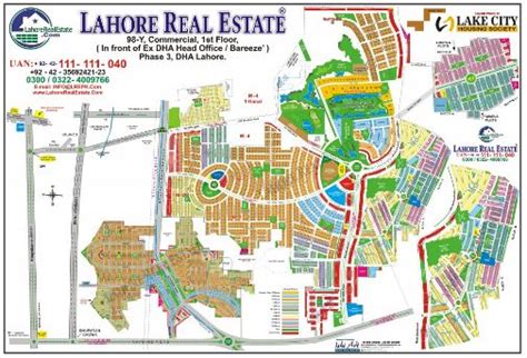 Lake City Lahore Map