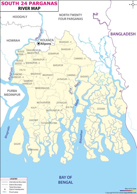 South 24-Parganas River Map