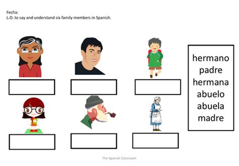 La Familia Worksheet Spanish For Kids Printable Zac S - vrogue.co