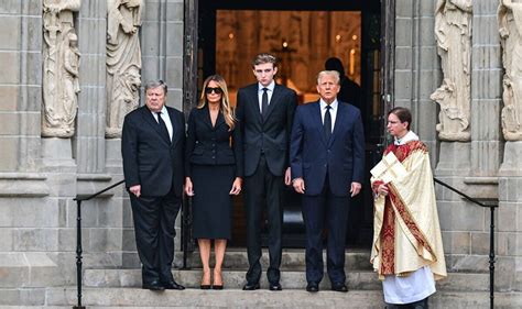 Melania Trump looks grief-stricken alongside husband Donald at mother's ...