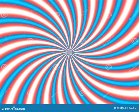 Optical Illusion Hypno Red Blue Stock Illustration - Illustration of ...