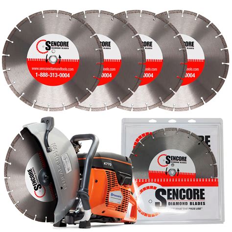 Husqvarna K770-14" Concrete Saw+6 Blades+Free Ship, AMERICAN AUTHORIZED ...