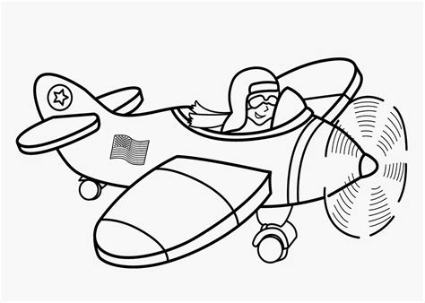 Airplane Coloring Page