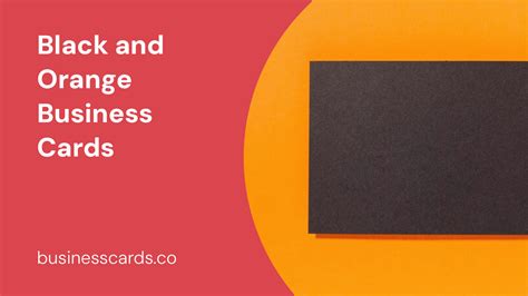 Black and Orange Business Cards - BusinessCards