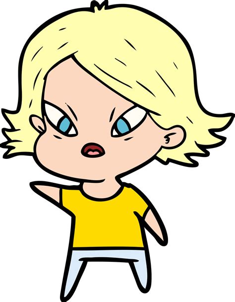 cartoon stressed woman 12542525 Vector Art at Vecteezy