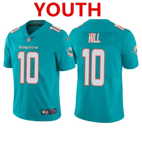 Youth Miami Dolphins #10 Tyreek Hill Aqua Vapor Untouchable Limited Stitched Jersey on sale,for ...