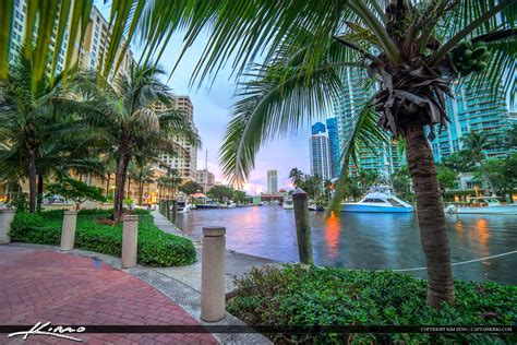 New River at the Fort Lauderdale Riverwalk Downtown Watrerway | HDR ...