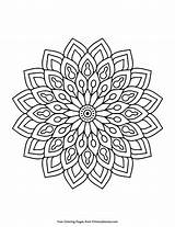 Flower Coloring Page • FREE Printable PDF From PrimaryGames sketch template
