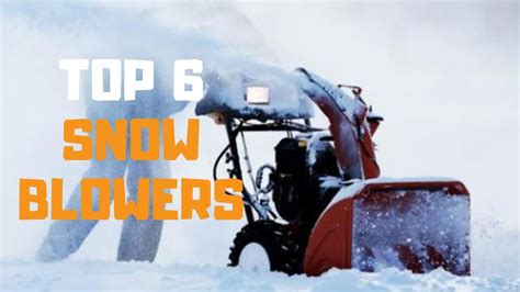 Best Snow Blower in 2019 - Top 6 Snow Blowers Review - YouTube