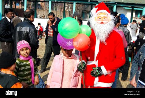 Christmas day celebrations in Indian Kashmir Kashmir, India - 25.12.08 (Mandatory) .com Stock ...