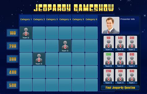 Jeopardy Game Layout on Behance