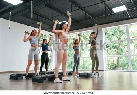 Slim Body Types Doing Exercises Group Stock Photo 2276330951 | Shutterstock