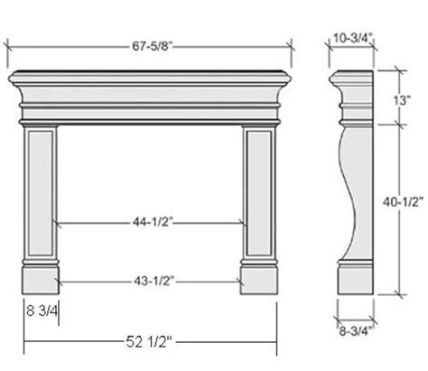 Average Fireplace Dimensions