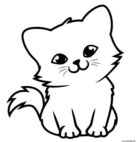 Coloriage adorable petit chaton à imprimer | Coloriage chaton, Coloriage chat, Dessin chaton