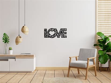 Love Metal Wall Decor Love Wall Art Metal Wall Art Interior - Etsy