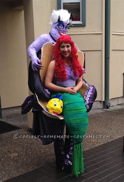 Amazing Ursula and Ariel Little Mermaid Illusion Costume