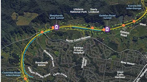 Coffs Harbour Bypass Map / Coffs Harbour Bypass Preferred Concept Design Map September 2018 ...