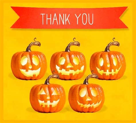 Thank You Halloween Pumpkin Dance! Free Thank You eCards, Greeting Cards | 123 Greetings