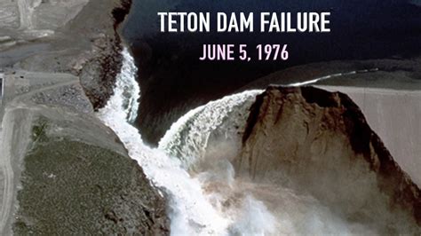 Teton Dam Failure, Teton River, Idaho, June 5, 1976 - YouTube