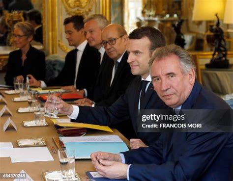 116 Emmanuel Macron Meets Francois Bayrou In Paris Stock Photos, High ...