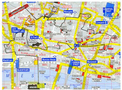 Walking Map Of London England - United States Map