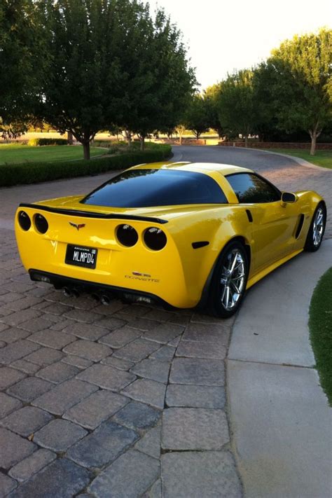 Yellow corvette Z06 2009 My dream car that I worked hard for but had to trade it in for a 2016 8 ...