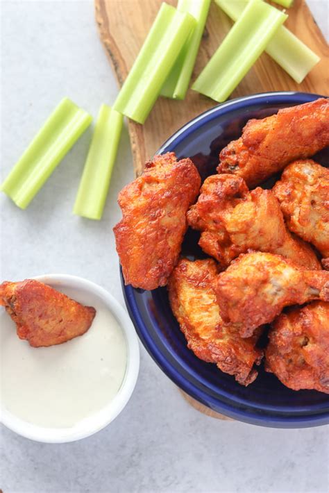 Tyson Frozen Chicken Wings in Air Fryer - wholelottaairfrying.com