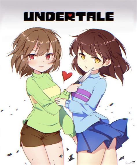 Undertale Chara And Frisk Fan Art