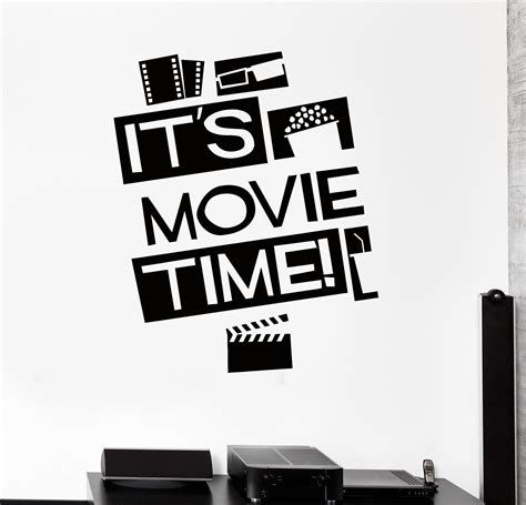 Vinyl Wall Decal Cinema Room Quote Movie Film Stickers Unique Gift (ig — Wallstickers4you