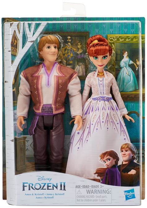 Buy Disney Frozen Anna & Kristoff Fashion Dolls 2 Pack, Outfits Featured In The Frozen 2 Movie ...