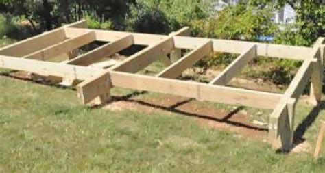 Shed Foundation on a Slope – Free Woodworking Plan.com