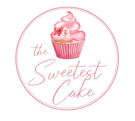 Excited to share the latest addition to my #etsy shop: Sweet blush cupcake logo, Watercolor Logo ...