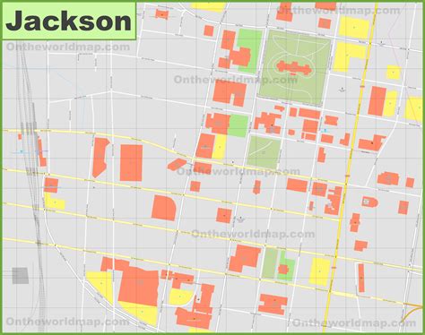 Jackson downtown map