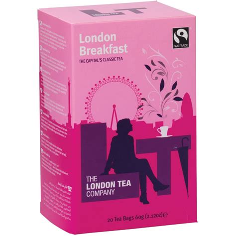 London Tea Company Fairtrade London Breakfast Tea - 20 bags - The ...