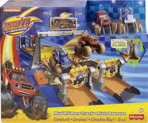 Buy Fisher-Price Blaze and the Monster Machines Mud Pit Race Track, vehicle playset with mud ...