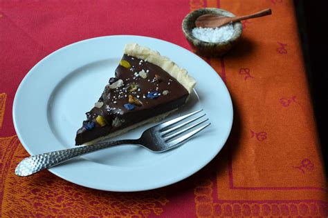 Chocolate Delight Mendiant Tart - Perfectly Provence