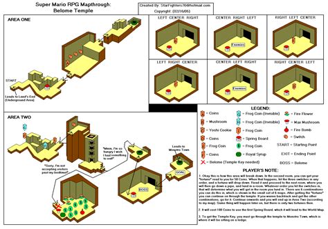 Super Mario RPG: Legend of the Seven Stars Belome Temple Map (GIF) - StarFighters76 - Neoseeker ...