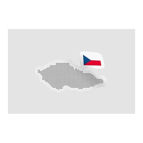 Czech Republic Map Flag - DecalsHouse