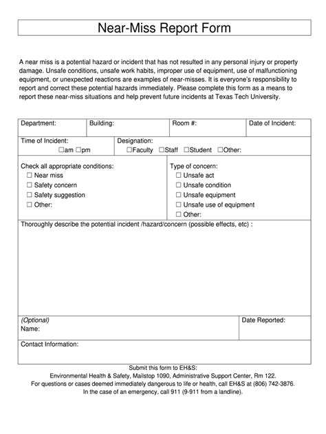 Near Miss Reporting Examples Pdf - Fill Online, Printable, Fillable, Blank | pdfFiller