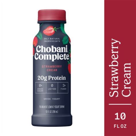 Chobani® Complete Strawberry Cream Advanced Nutrition Protein Greek ...