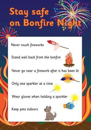 Great fun and practical poster for the children about bonfire night. How will you be spending ...