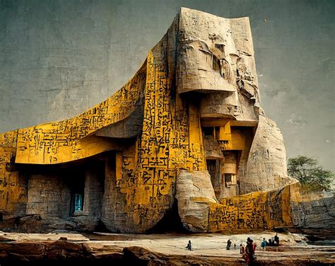 Ai reconstructs pharaonic architecture modules into abstract ...