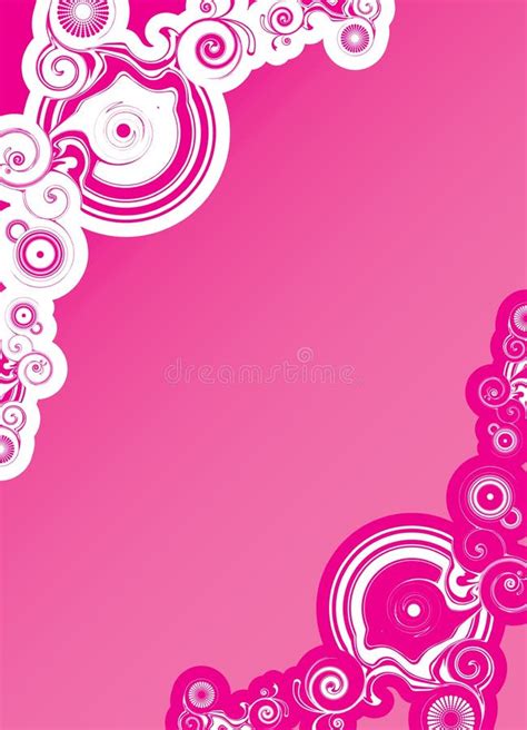 Pink abstract shapes stock vector. Illustration of girl - 13922942