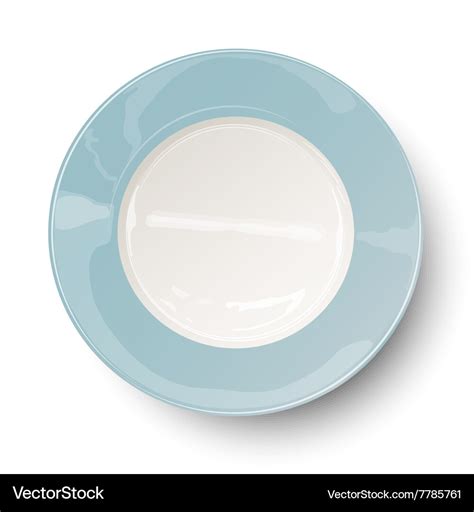 Empty plate Royalty Free Vector Image - VectorStock