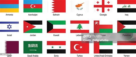 Flags Middle East High-Res Vector Graphic - Getty Images