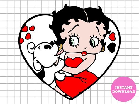 Betty Boop Svg Layered Item Bettyboop Clipart Cricut - Etsy