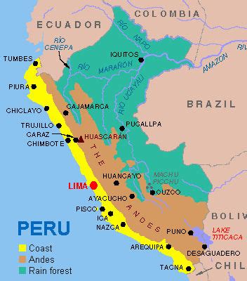 Peru Food: Geography And Cuisine: The Three Regions of Peru